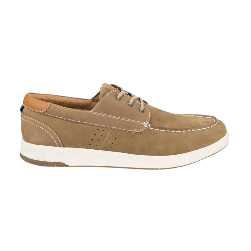 FLORSHEIM Cross Over Boat Shoe - Mushroom