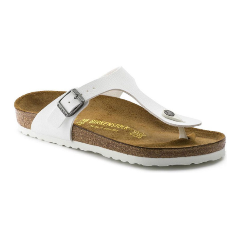 BIRKENSTOCK Gizeh Birko-Flor Suede FootBed Regular - White