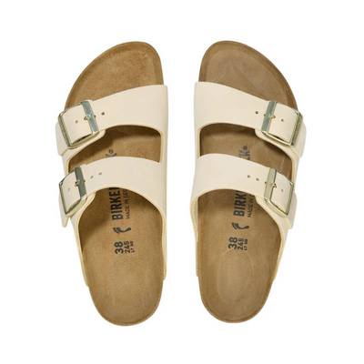 BIRKENSTOCK Arizona Nubuck Leather Narrow - Ecru