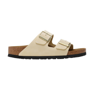 BIRKENSTOCK Arizona Nubuck Leather Narrow - Ecru