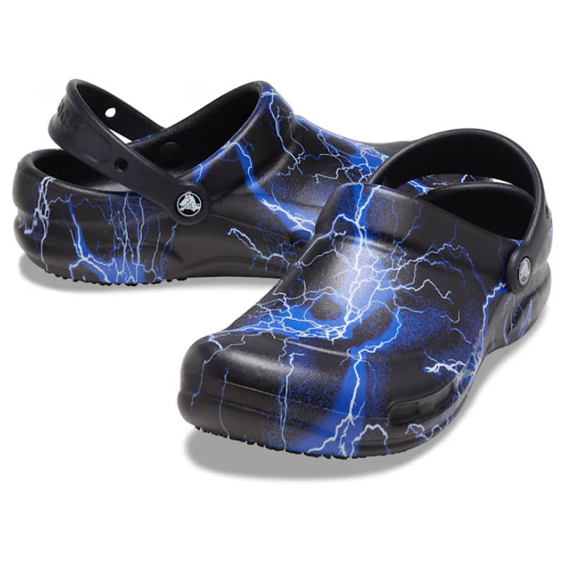 CROCS Clog Bistro Graphic Black Lightning Bolts Zilba Footwear