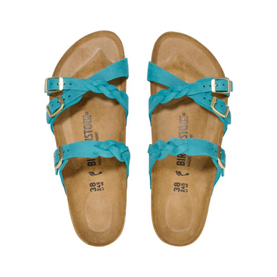 BIRKENSTOCK Franca Braided Oiled Leather Narrow - Biscay Bay