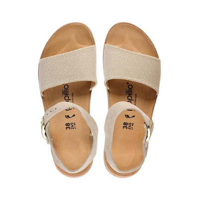 PAPILLIO by Birkenstock Glenda Natural Leather Narrow - Sandcastle