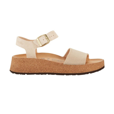 PAPILLIO by Birkenstock Glenda Natural Leather Narrow - Sandcastle