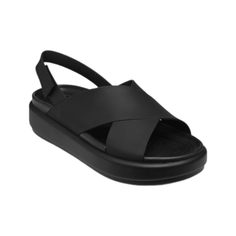 CROCS Brooklyn Luxe Cross Strap - Black