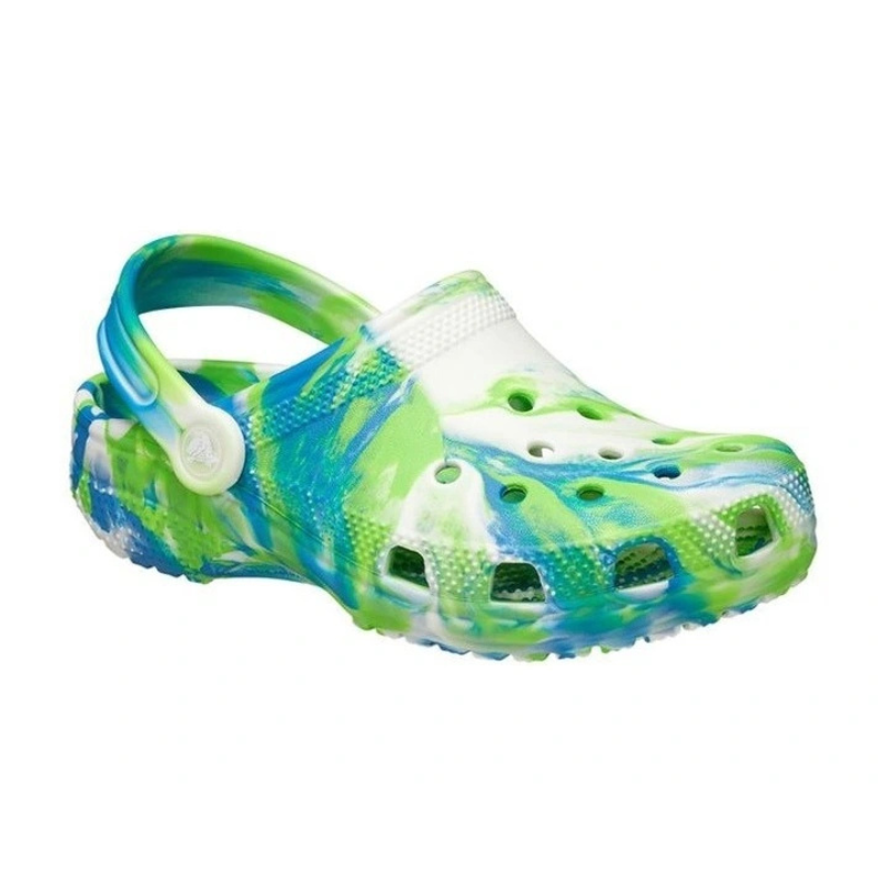 CROCS Classic Glow Marbled Clog Toddlers - Prep Blue/Multi