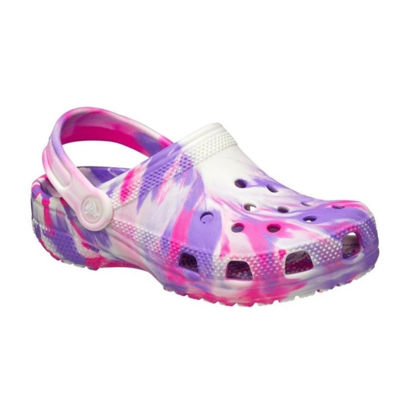 CROCS Classic Glow Marbled Clog Toddlers - Pink Crush/Multi