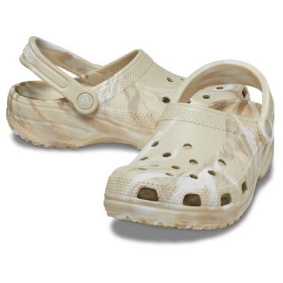 CROCS  Classic Marbled Clog - Bone/Multi