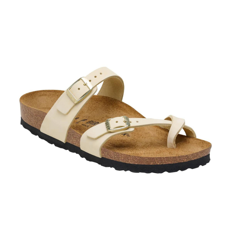 BIRKENSTOCK Mayari Nubuck Leather Regular - Ecru