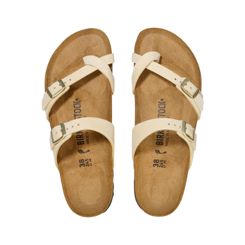 BIRKENSTOCK Mayari Nubuck Leather Regular - Ecru