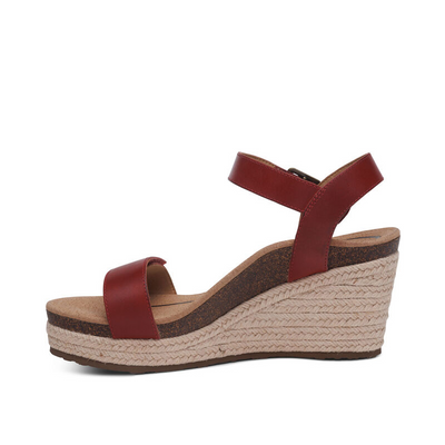 AETREX Sydney Espadrille Quarter Strap - Red