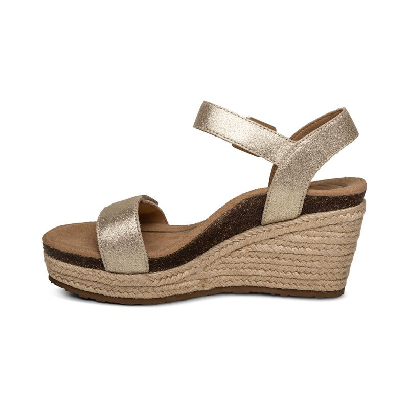 AETREX Sydney Espadrille Quarter Strap - Champagne