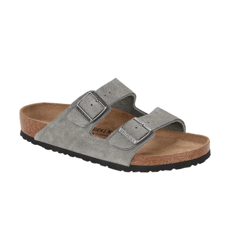 BIRKENSTOCK Arizona Nubuck Leather Regular - Desert Buck Whale Grey