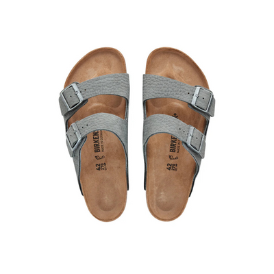 BIRKENSTOCK Arizona Nubuck Leather Regular - Desert Buck Whale Grey