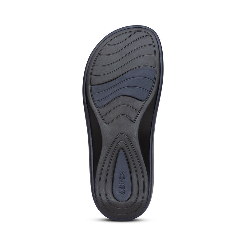 AETREX JILLIAN SPORT WATER FRIENDLY SANDAL NAVY - getset-footwear.myshopify.com