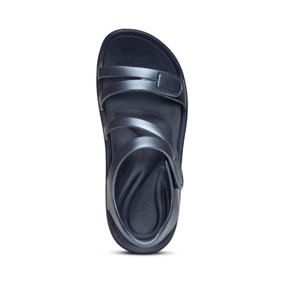 AETREX JILLIAN SPORT WATER FRIENDLY SANDAL NAVY - getset-footwear.myshopify.com