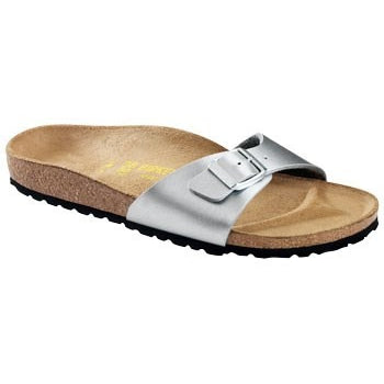 BIRKENSTOCK MADRID SILVER BIRKO-FLOR NARROW - getset-footwear.myshopify.com