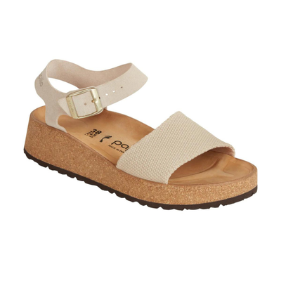 PAPILLIO by Birkenstock Glenda Natural Leather Narrow - Sandcastle