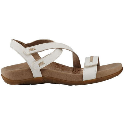 AETREX GABBY ADJUSTABLE QUARTER STRAP WHITE - getset-footwear.myshopify.com